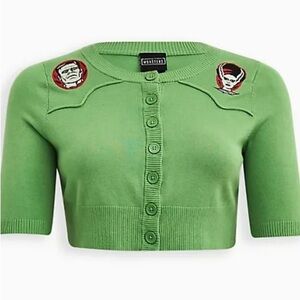 Universal Monsters The Bride Of Frankenstein Button Up Shrug